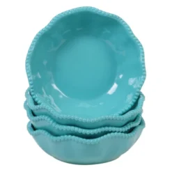 Certified International 12pc Melamine Perlette Dinnerware Set Teal -Certified International GUEST 015362bd cb52 4586 8b99 93f42324d4a6