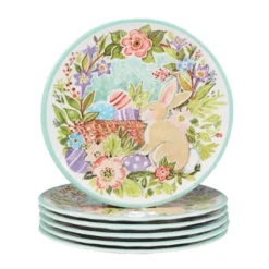Set Of 6 Joy Of Easter Melamine Salad Plates - Certified International -Certified International GUEST 01e7eeba 8245 4970 a5e8 dbff3f689344