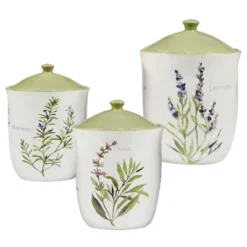 3pc Fresh Herbs Canister Set - Certified International
