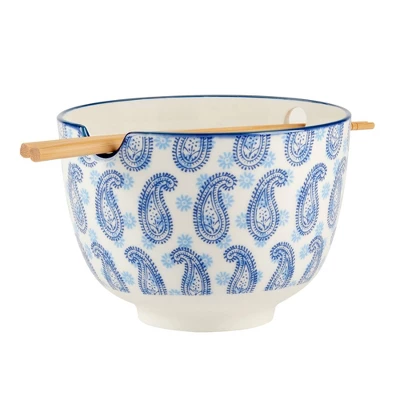 Certified International Set Of 2 26oz Carnival Ramen Bowls Blue 3 Certified International Set Of 2 26oz Carnival Ramen Bowls Blue