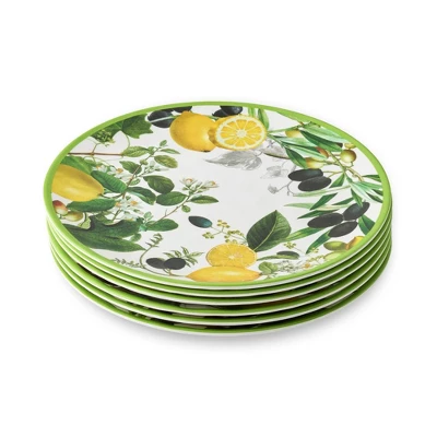 Certified International (Set Of 6) 11" Limone Melamine Dinner Plates 7 Certified International (Set Of 6) 11" Limone Melamine Dinner Plates - Image 5