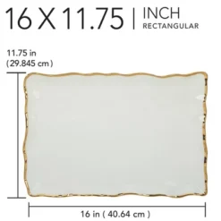 Certified International Regency Rectangular Serving Platter Gold 12 Certified International Regency Rectangular Serving Platter Gold -Certified International GUEST 15ec2902 4083 4b07 b2ed 9dc82d88edae