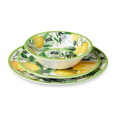 Certified International 12pc Limone Melamine Dinnerware Set 4 Certified International 12pc Limone Melamine Dinnerware Set - Image 2