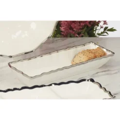 Certified International Regency Cracker Tray Silver