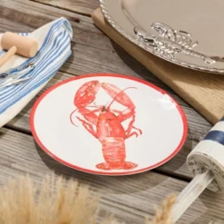 Certified International (Set Of 6) 11" Beach House Lobster Melamine Dinner Plates 12 Certified International (Set Of 6) 11" Beach House Lobster Melamine Dinner Plates -Certified International GUEST 1daa888e e264 42c0 a900 56957a48cd20