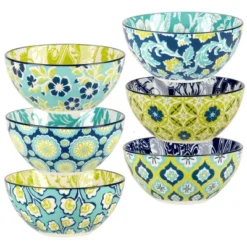 Certified International Set Of 6 13oz Tapestry All Purpose Bowls