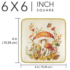 Certified International Set Of 4 Woodland Critters Canape Plates -Certified International GUEST 266d5090 2fea 4da2 8aea 35ae6029e06a