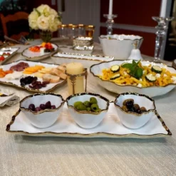 Certified International 4pc Regency Tray And Condiment Bowls Gold -Certified International GUEST 2a37b00a 2795 453d bf8d 2db19e6ca714