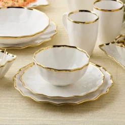 Certified International (Set Of 4) 24oz Regency Cereal Bowls Gold -Certified International GUEST 2ff1073f f090 4a43 be56 6141160524b8