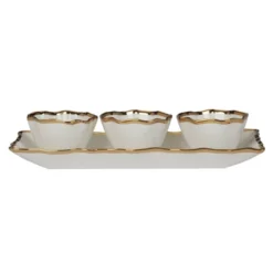 Certified International 4pc Regency Tray And Condiment Bowls Gold -Certified International GUEST 34b23c65 67db 41d8 adb7 e8bde387797b