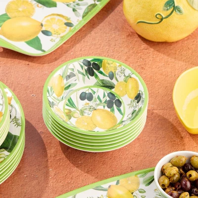 Certified International (Set Of 6) 22oz Limone Melamine All Purpose Bowls 3 Certified International (Set Of 6) 22oz Limone Melamine All Purpose Bowls