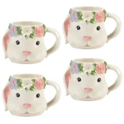 Certified International (Set Of 4) 18oz Easter Morning 3D Bunny Mugs -Certified International GUEST 3b2302c2 18fc 4ae0 8268 13fdf457fc67