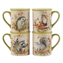 Certified International Set Of 4 18oz Woodland Critters Mugs -Certified International GUEST 3f95c2f1 2eda 48ef 8206 f125060765b0