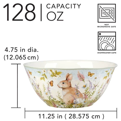 Certified International 128oz Easter Meadow Deep Bowl 5 Certified International 128oz Easter Meadow Deep Bowl - Image 3