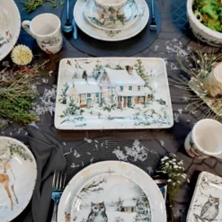 Certified International Winter's Frost Rectangular Serving Platter White 8 Certified International Winter's Frost Rectangular Serving Platter White -Certified International GUEST 47658801 dc8b 4983 84e1 4754b3dae05b