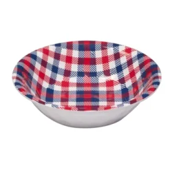 12pc Patriotic Plaid Melamine Dinnerware Set - Certified International -Certified International GUEST 4899028b ab15 43db 84a2 6f347fce345f