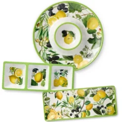 Certified International 3pc Limone Melamine Hostess Set -Certified International GUEST 49dea464 e442 45c1 b12c 870504922bc8