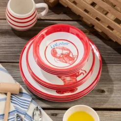 Certified International 12pc Beach House Lobster Melamine Dinnerware Set 12 Certified International 12pc Beach House Lobster Melamine Dinnerware Set -Certified International GUEST 50fabe9e 6ff8 4e9a 92ce 3d29bc855d51
