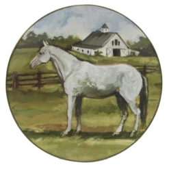 Set Of 4 York Stables Assorted Dinner Plates - Certified International -Certified International GUEST 51281efb adcf 4004 a6be 5088c113297f