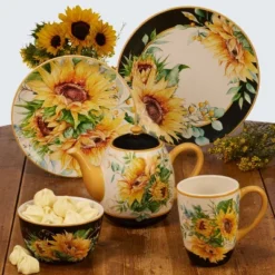 Certified International 25 Sunflower Dinnerware Collection - Certified International