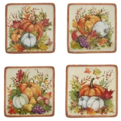 Certified International Set Of 4 Harvest Blessings Canape Plates 13 Certified International Set Of 4 Harvest Blessings Canape Plates -Certified International GUEST 5562d97f f0c9 4ea9 8995 3c5ece2118ba