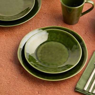 Certified International (Set Of 4) 9" Salad Plates Verde 3 Certified International (Set Of 4) 9" Salad Plates Verde