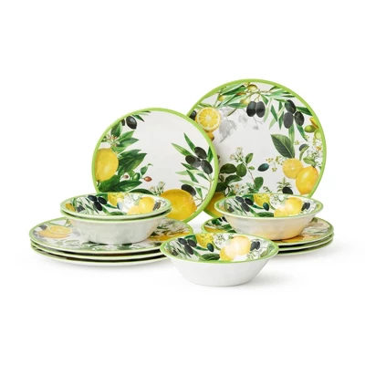 Certified International 12pc Limone Melamine Dinnerware Set 9 Certified International 12pc Limone Melamine Dinnerware Set - Image 7