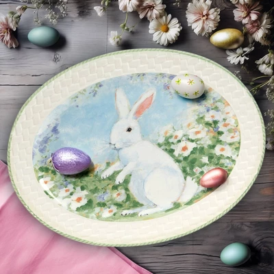 Certified International 12" Easter Morning Oval Platter 3 Certified International 12" Easter Morning Oval Platter