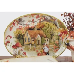 Certified International Woodland Critters Oval Serving Platter