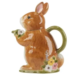 Certified International 32oz Easter Meadow 3D Bunny Teapot