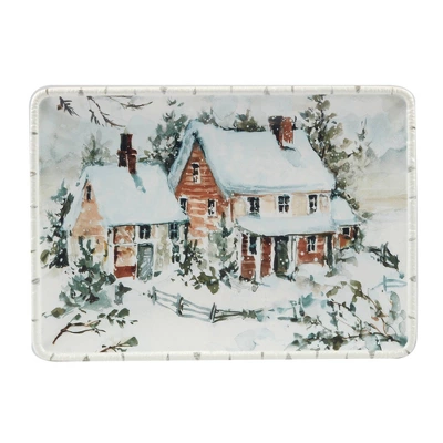 Certified International Winter's Frost Rectangular Serving Platter White 3 Certified International Winter's Frost Rectangular Serving Platter White