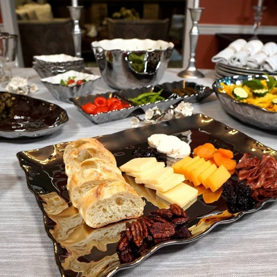 Certified International Silver Coast Rectangular Platter 6 Certified International Silver Coast Rectangular Platter - Image 4