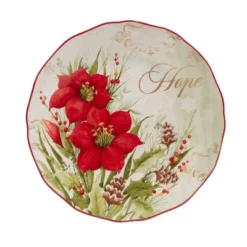 Certified International 9 Set Of 4 Winter's Medley Dining Dessert Plates - Certified International