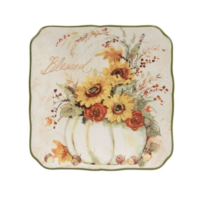 Set Of 4 Harvest Morning Canape Dining Plates - Certified International 4 Set Of 4 Harvest Morning Canape Dining Plates - Certified International - Image 2