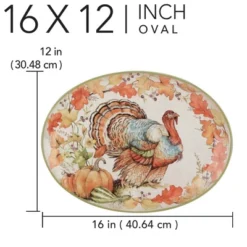 Certified International Autumn Breeze Oval Turkey Serving Platter 9 Certified International Autumn Breeze Oval Turkey Serving Platter -Certified International GUEST 66144df8 24e2 42f1 9c55 6f5a353ab58e