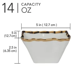 Certified International Set Of 4 14oz Regency Square Snack Bowls Gold 8 Certified International Set Of 4 14oz Regency Square Snack Bowls Gold -Certified International GUEST 6623753f de8b 4f84 9856 d097170c8ca3