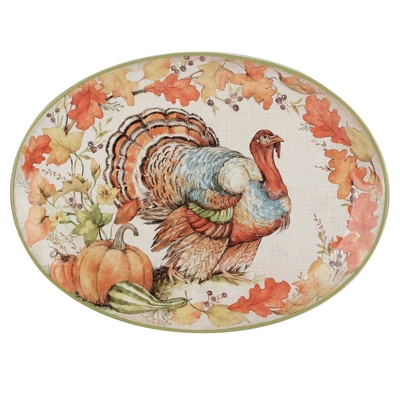 Certified International Autumn Breeze Oval Turkey Serving Platter 7 Certified International Autumn Breeze Oval Turkey Serving Platter - Image 5