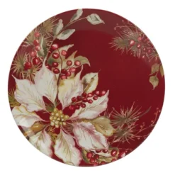 Certified International 7 Certified International Set Of 4 Winters Joy Dinner Plates