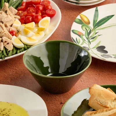 Certified International (Set Of 4) 22oz Ice Cream Bowls Verde 6 Certified International (Set Of 4) 22oz Ice Cream Bowls Verde - Image 4