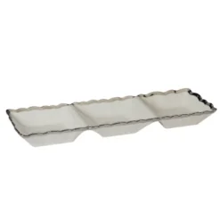 Certified International Regency 3 Section Tray Silver -Certified International GUEST 747d71ee 10e7 4578 87f5 5ac63594d53e