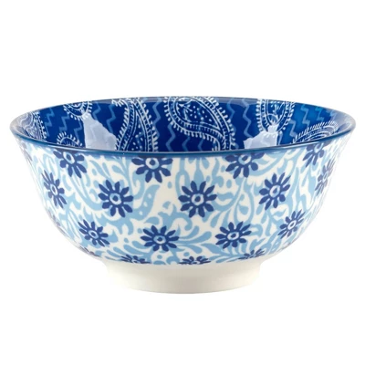 Certified International Set Of 6 30oz Carnival All Purpose Bowls Blue 6 Certified International Set Of 6 30oz Carnival All Purpose Bowls Blue - Image 4