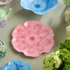 Certified International (Set Of 4) 11" Wildflower 3D Floral Melamine Dinner Plates Pink -Certified International GUEST 77ede923 5bca 4f6c 9262 2565101107a4