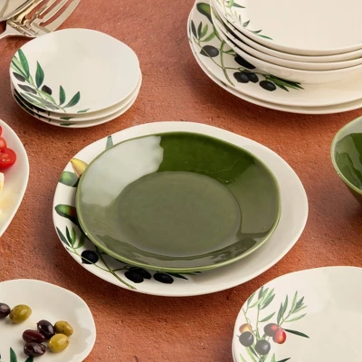 Certified International (Set Of 4) 9" Salad Plates Verde 5 Certified International (Set Of 4) 9" Salad Plates Verde - Image 3