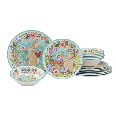 12pc Joy Of Easter Melamine Dinnerware Set - Certified International 6 12pc Joy Of Easter Melamine Dinnerware Set - Certified International - Image 4