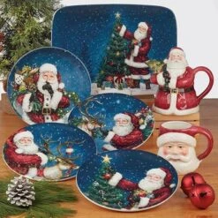 Certified International Santa's Secret Dinnerware Collection