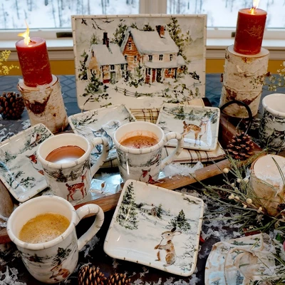 Certified International Winter's Frost Rectangular Serving Platter White 6 Certified International Winter's Frost Rectangular Serving Platter White - Image 4