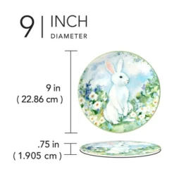 Certified International (Set Of 4) 9" Easter Morning Dessert Plates -Certified International GUEST 902d50be 6323 40e2 bb22 3ad26b6e63c5