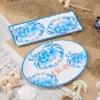 Certified International 2pc Beach House Crab Melamine Platter Set -Certified International GUEST 9585e688 ef63 401e 85d6 9696c1701e5d