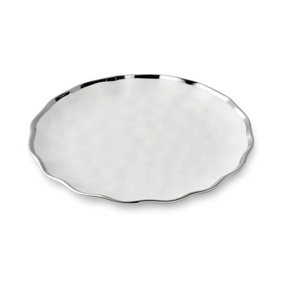 Certified International (Set Of 4) 9" Salad Plates Regency Silver 4 Certified International (Set Of 4) 9" Salad Plates Regency Silver - Image 2