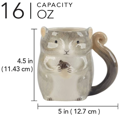 Certified International Set Of 4 16oz Woodland Critters Mugs 5 Certified International Set Of 4 16oz Woodland Critters Mugs - Image 3